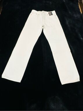 Levi’s Wedgie Straight White Jeans Size 26 NWT High Rise 100% Cotton